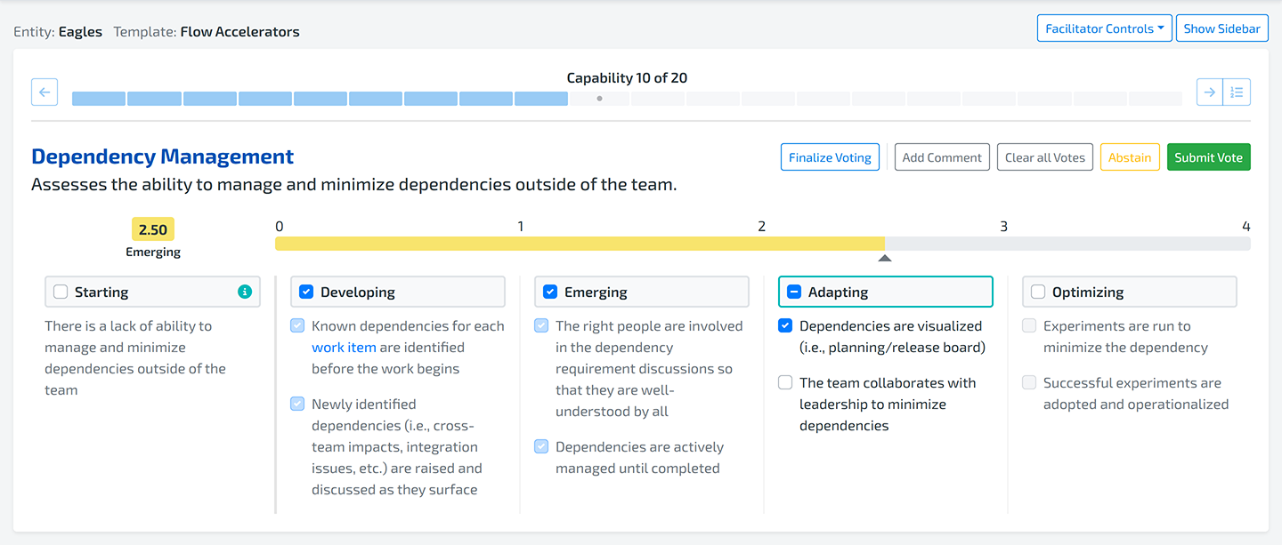 self assessment poker